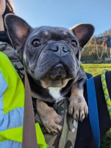 Taking time out for cuddles 