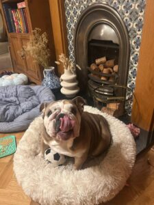 Jane licking her lips